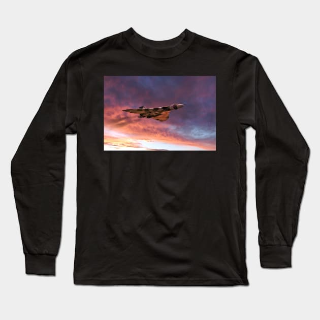 Vulcan Glory Long Sleeve T-Shirt by aviationart